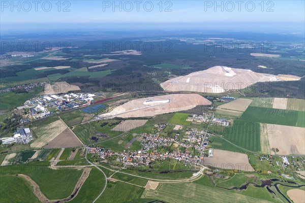 Aerial view of the Zielitz potash plant