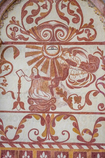 Painted fron portal