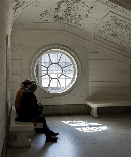 Room with round window in the Old Palace