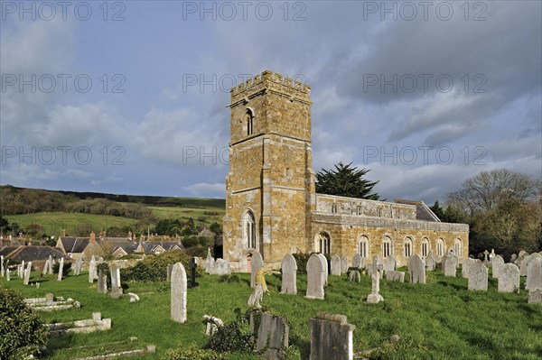 The Parish Church of St Nicholas at Abbotsbury along the Jurassic Coast