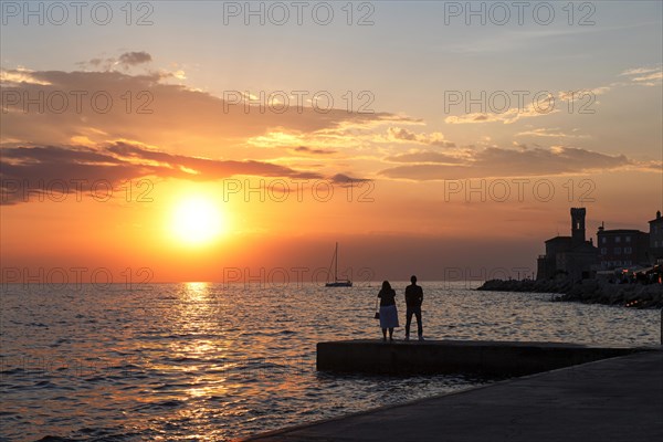 Sunset near Piran