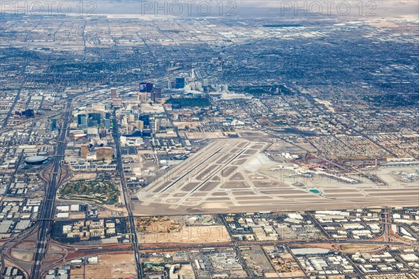Aerial view of Las Vegas Airport