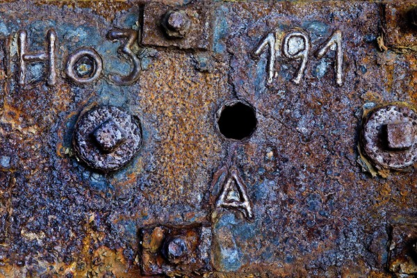 Detail on the blast furnace of the Henrichshuette