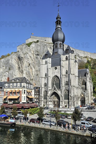 The citadel and the Collegiate Church of Notre-Dame along the river Meuse at Dinant