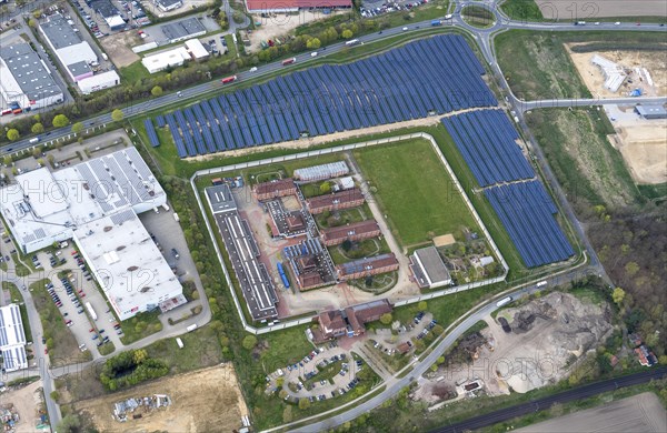 Aerial view of Uelzen Prison