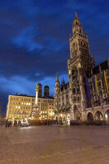 St. Mary's Column and New Town Hall on Marienplatz