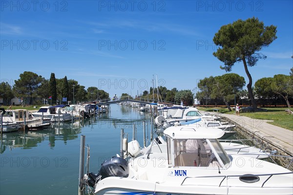 Cyclists in the port of Portoroz
