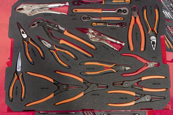 Assorted drawer with various tools