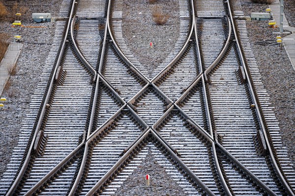 A crossing of two tracks