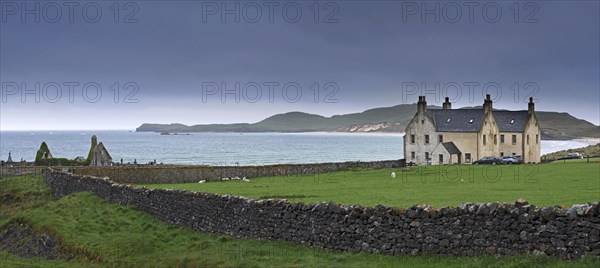 Ruined church and the Balnakeil House