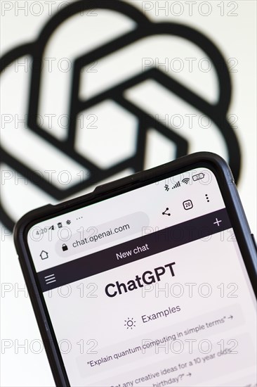 ChatGPT artificial intelligence AI Chat GPT artificial intelligence AI with logo by OpenAI in Stuttgart