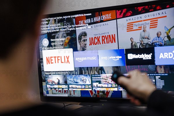 Symbolic photo: The logo of the streaming service Netflix can be seen on a television. Berlin