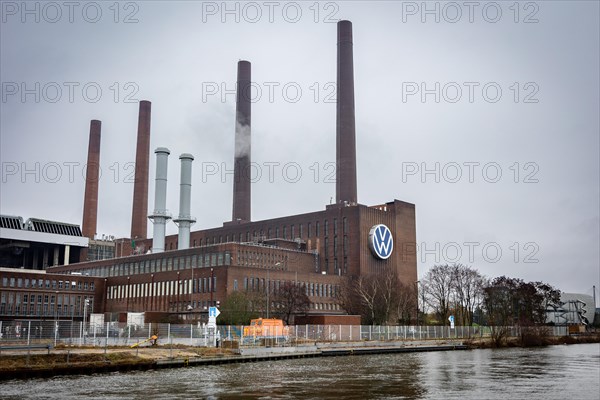 The logo of the car manufacturer Volkswagen