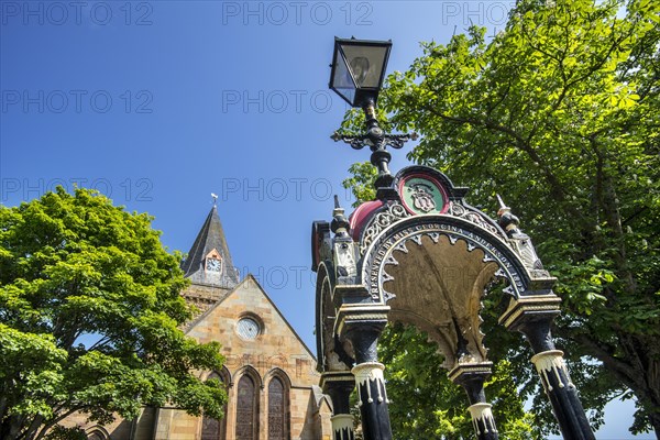 Anderson Memorial Drinking Fountain in front of the Dornoch Cathedral