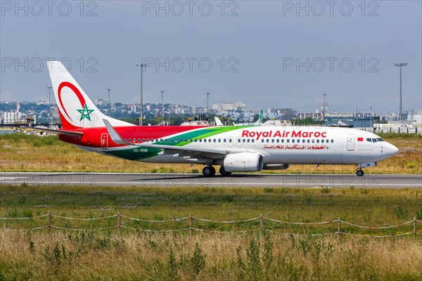A Royal Air Maroc Boeing 737-800 aircraft with registration CN-RGM at Paris Orly Airport