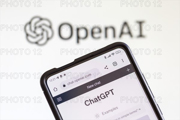 ChatGPT artificial intelligence AI Chat GPT artificial intelligence AI with logo by OpenAI in Stuttgart