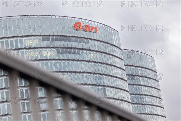 A lettering of the company e.on at their headquarters in Essen