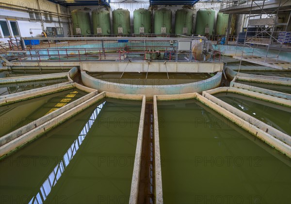 Water purification plant in a former paper factory