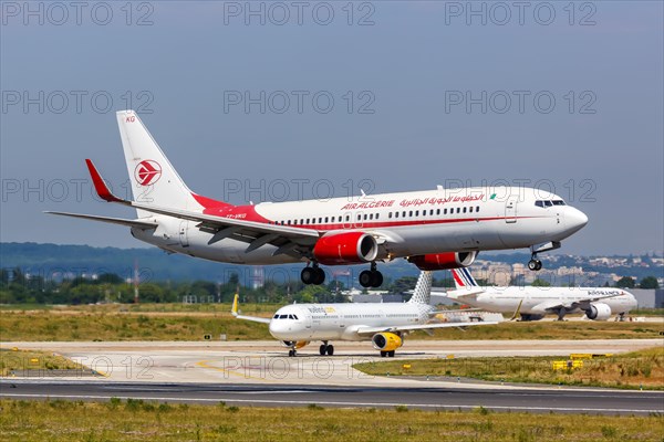 A Boeing 737-800 aircraft of Air Algerie with registration number 7T-VKG at Paris Orly Airport