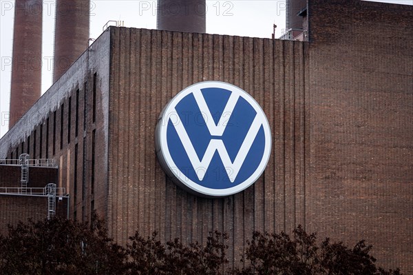 The logo of the car manufacturer Volkswagen