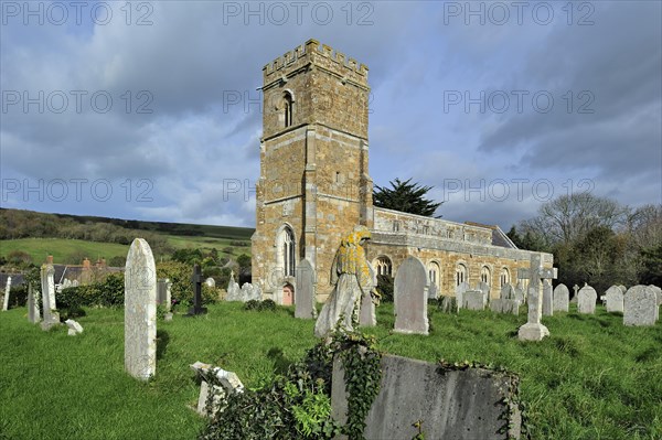 The Parish Church of St Nicholas at Abbotsbury along the Jurassic Coast