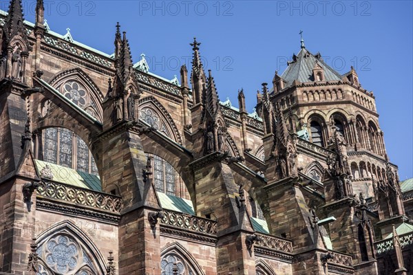 Flying buttresses of the Cathedral of Our Lady of Strasbourg