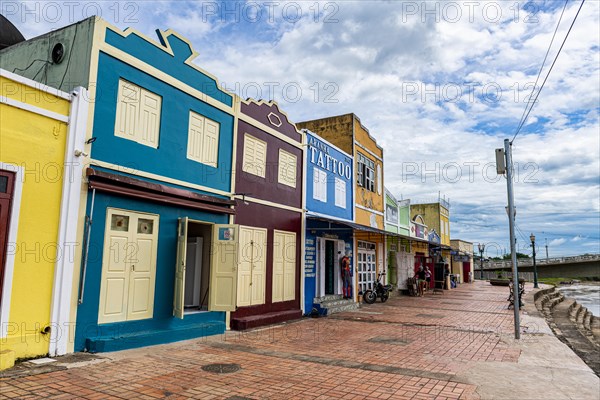 Tiny stores along the acre river