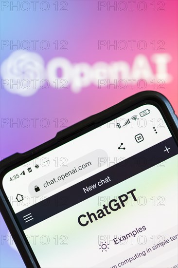 ChatGPT artificial intelligence AI Chat GPT artificial intelligence AI with logo by OpenAI in Stuttgart