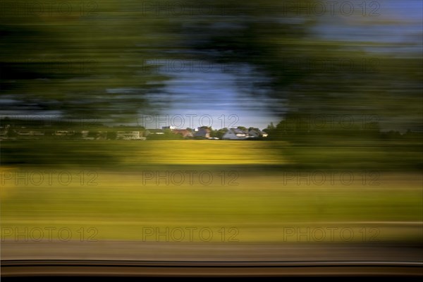 Long exposure from a moving train