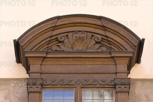 Detail of the historic oriel