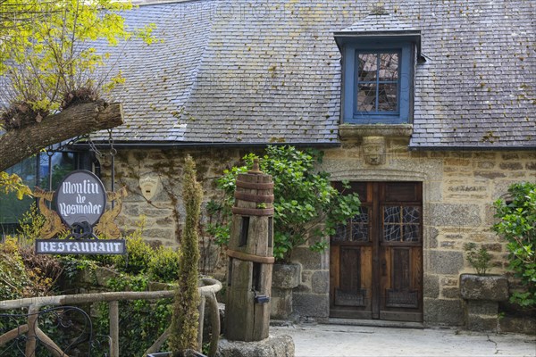 Artists' village of Pont-Aven in the Cornouaille at the beginning of the estuary of the river Aven into the Atlantic Ocean