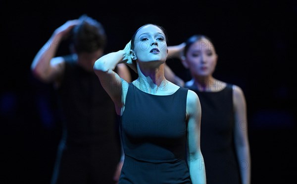 The Stuttgart Ballet dances in the supporting programme as part of the final of the Porsche Tennis Grand Prix in the Porsche Arena