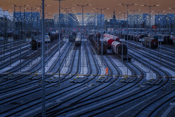 View of the freight station Halle