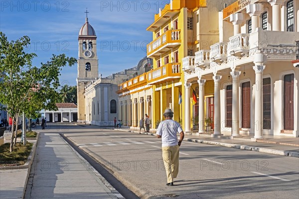 San Salvador de Bayamo church and Manuel Munoz Cedeno Provincial Museum in the city Bayamo