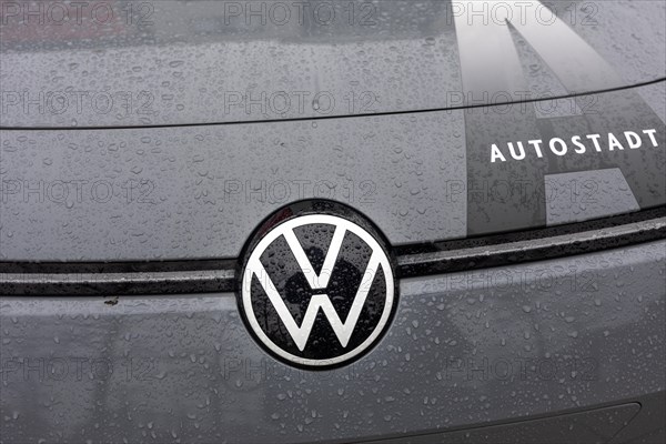 The logo of the car manufacturer Volkswagen