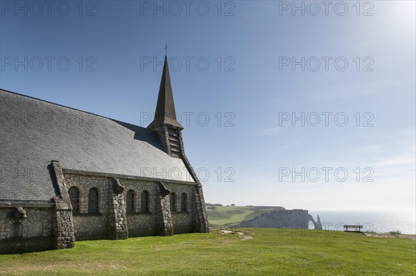 The chapel Chapelle Notre-Dame de la Garde at Etretat