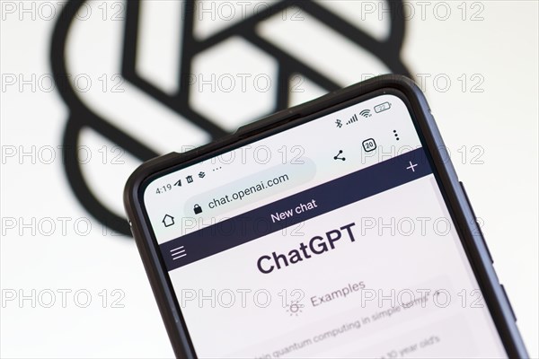 ChatGPT artificial intelligence AI Chat GPT artificial intelligence AI with logo by OpenAI in Stuttgart