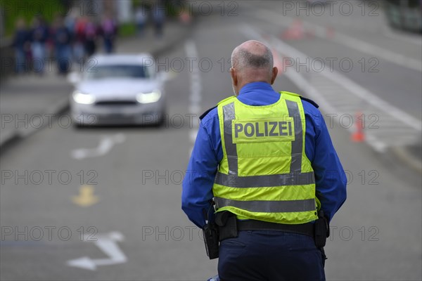 Traffic control policeman