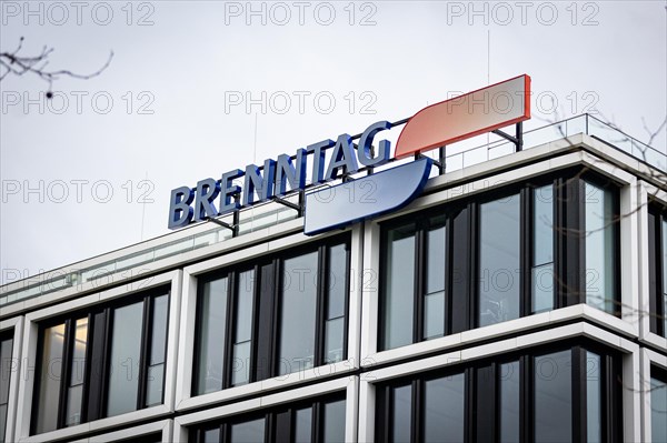 A sign of the Brenntag company at their headquarters in Essen