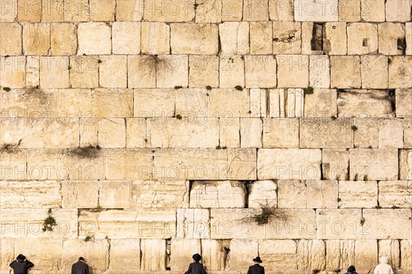 View of the Wailing Wall in the Old City of Jerusalem