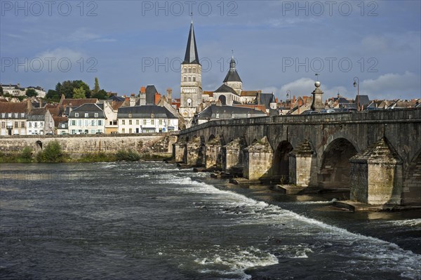 La Charite-sur-Loire along the river Loire