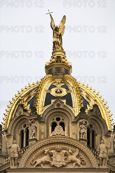 Gilded statue of the Archangel Michael