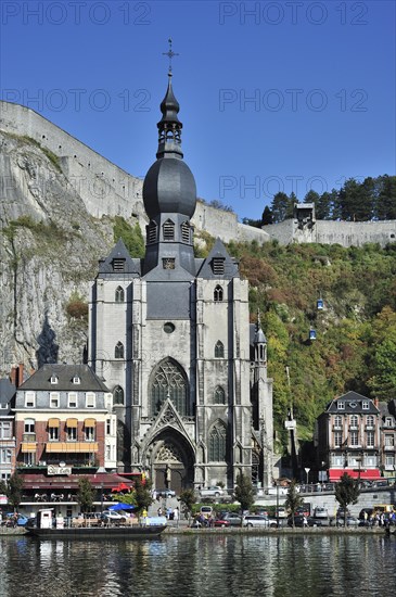 The citadel and the Collegiate Church of Notre-Dame along the river Meuse at Dinant