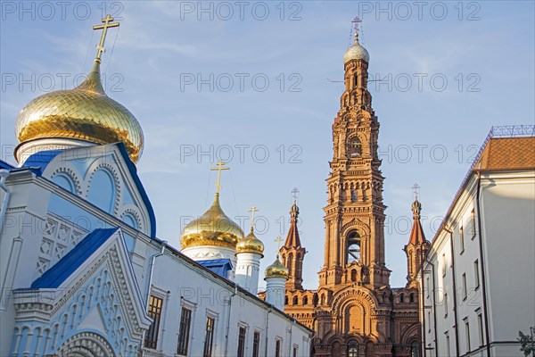 19th century bell tower of the Epiphany Cathedral in the city Kazan