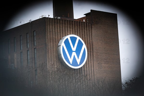 The logo of the car manufacturer Volkswagen