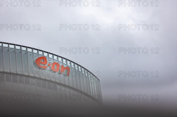 A lettering of the company e.on at their headquarters in Essen