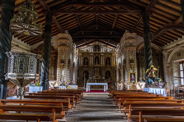 Interior of San Rafael de Velasco mission