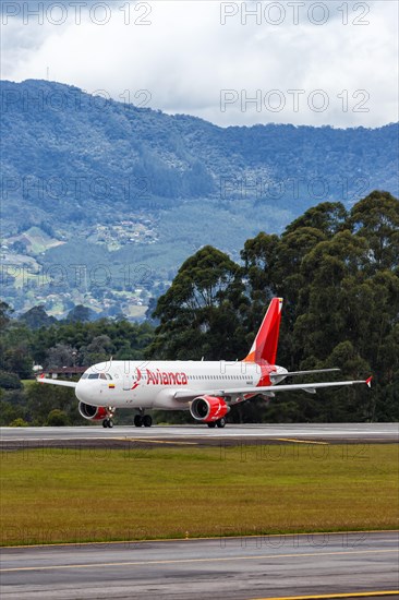 An Avianca Airbus A320 aircraft with registration N411AE at Medellin Rionegro Airport