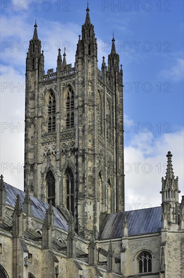 The Bell Harry Tower of the Canterbury Cathedral in Canterbury