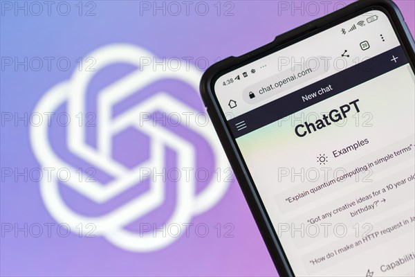 ChatGPT artificial intelligence AI Chat GPT artificial intelligence AI with logo by OpenAI in Stuttgart